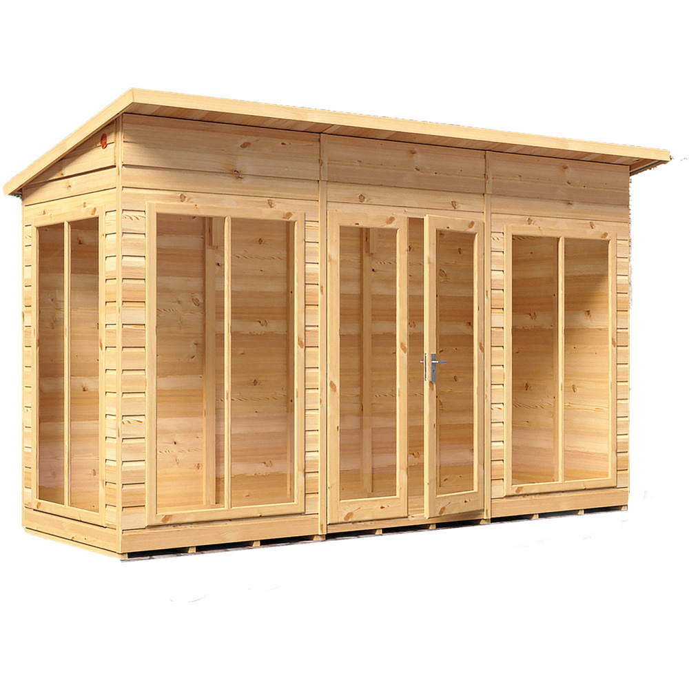 Shire Lela 12 x 4ft Double Door Summerhouse Image 1