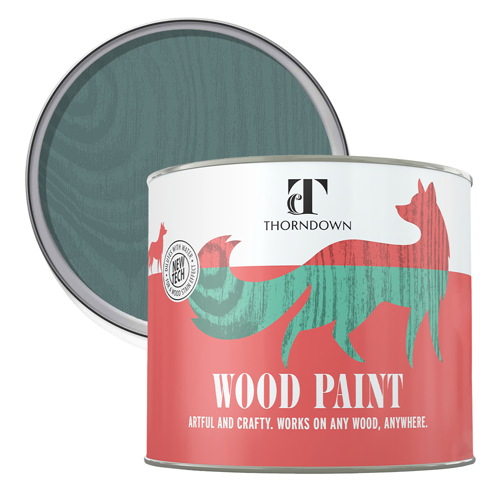 Thorndown Brue Blue Satin Wood Paint 750ml Image 1