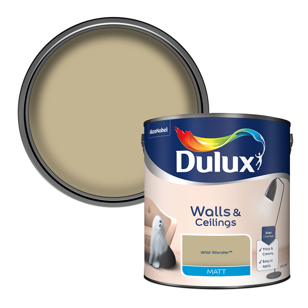 Dulux Walls & Ceilings Wild Wonder Matt Paint 2.5L Image 1