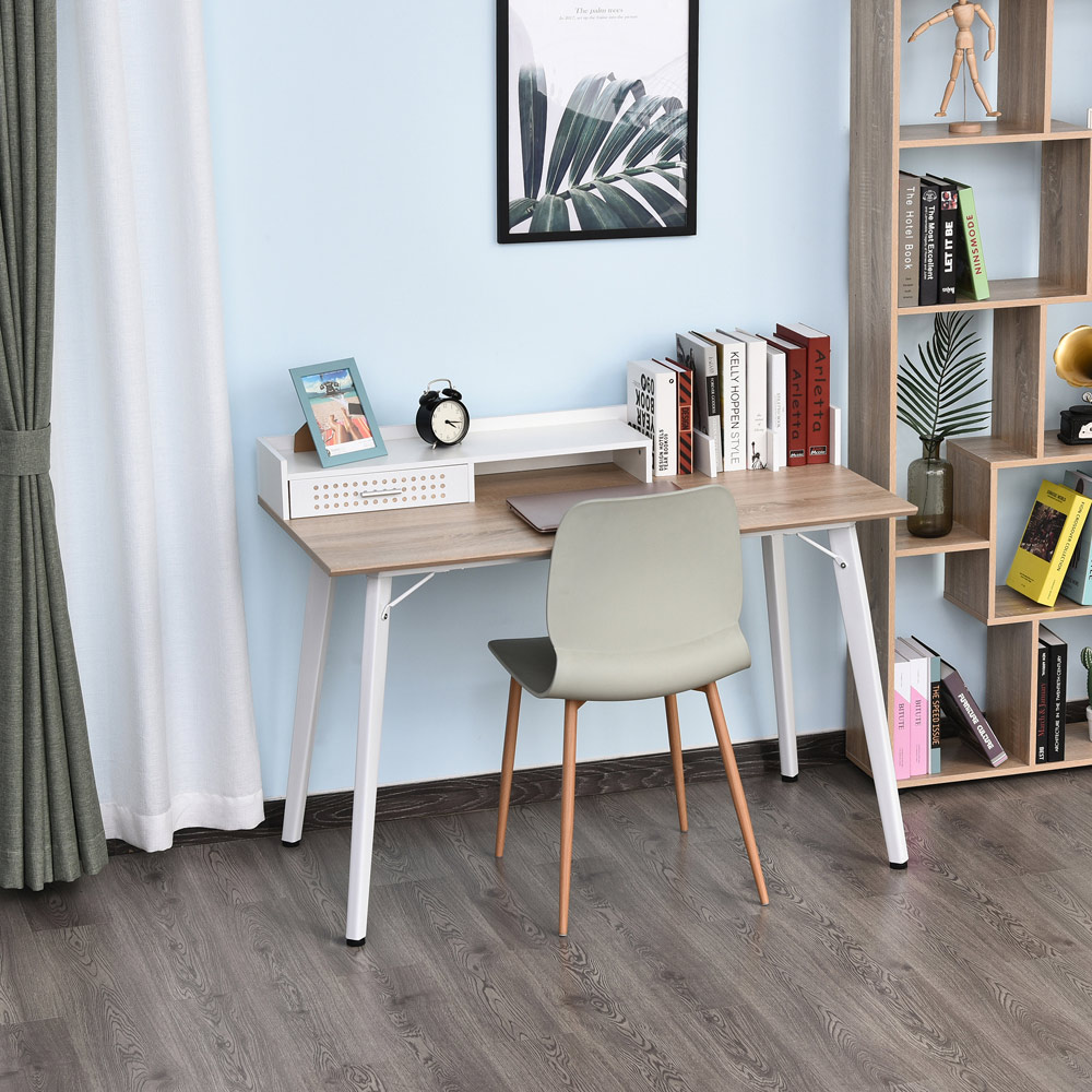 Portland MDF Home Office Desk White Wilko