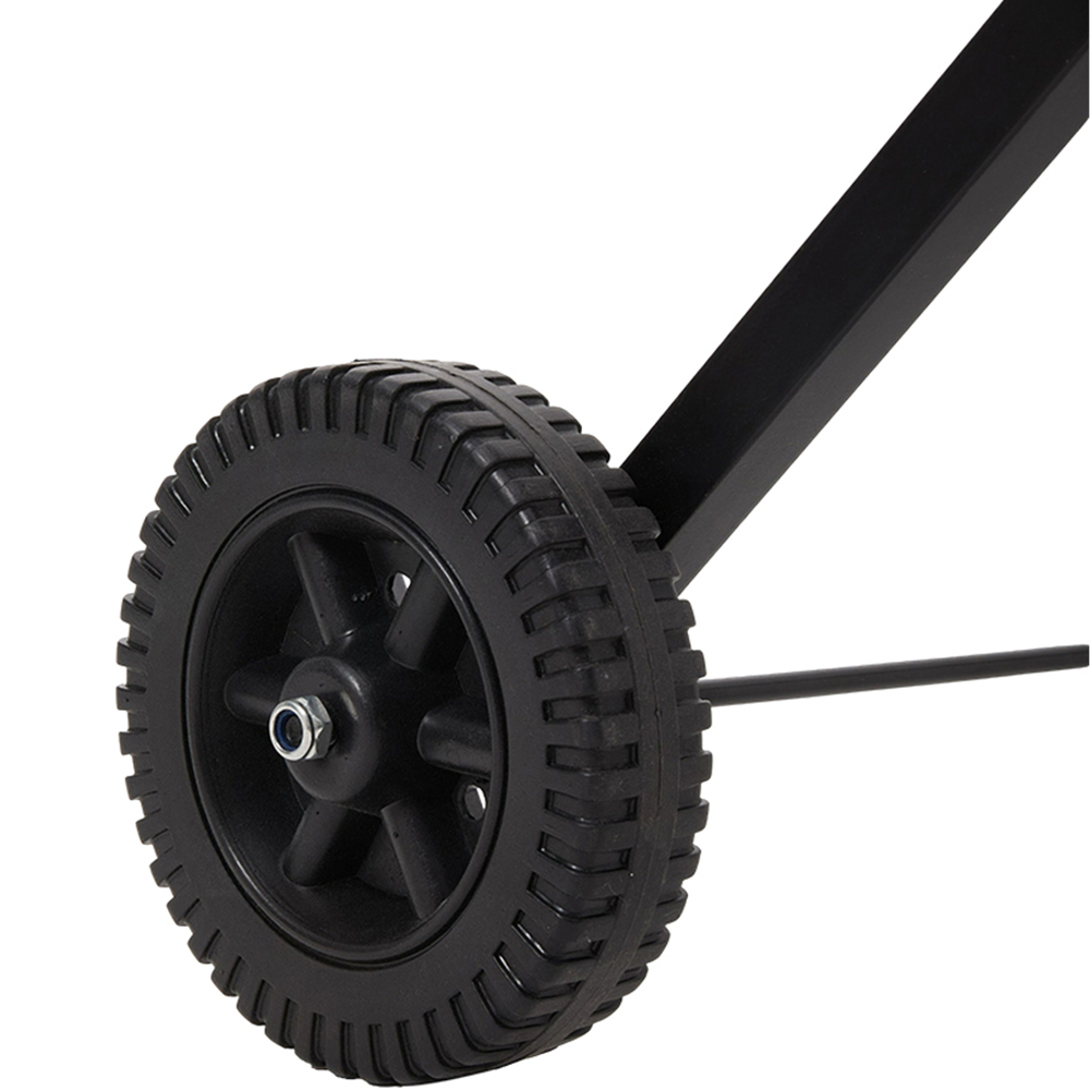 Living and Home Red Black Foldable Charcoal Grill with Adjustable Height and Side Shelf Image 5