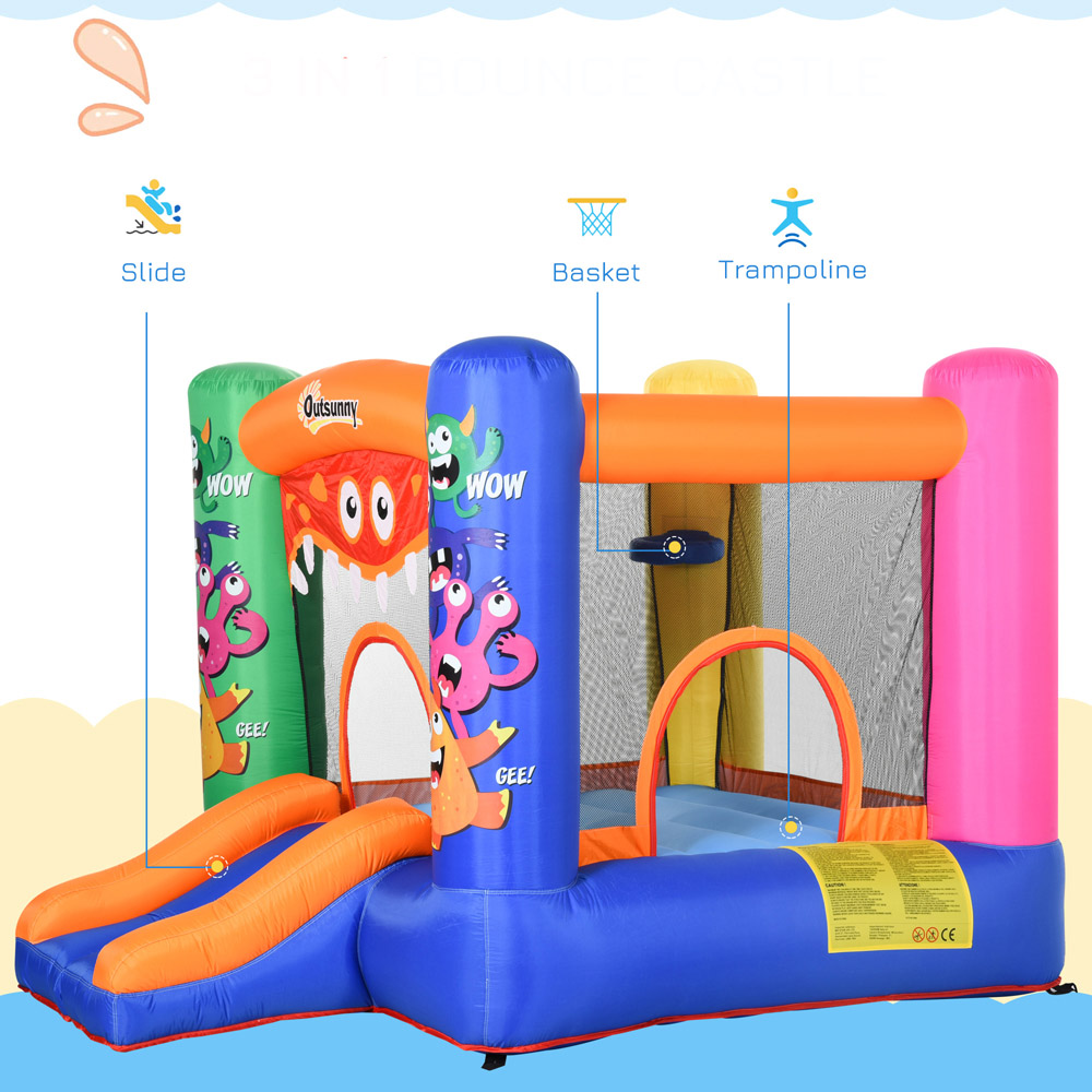Outsunny Kids Inflatable Bouncy Castle Image 5