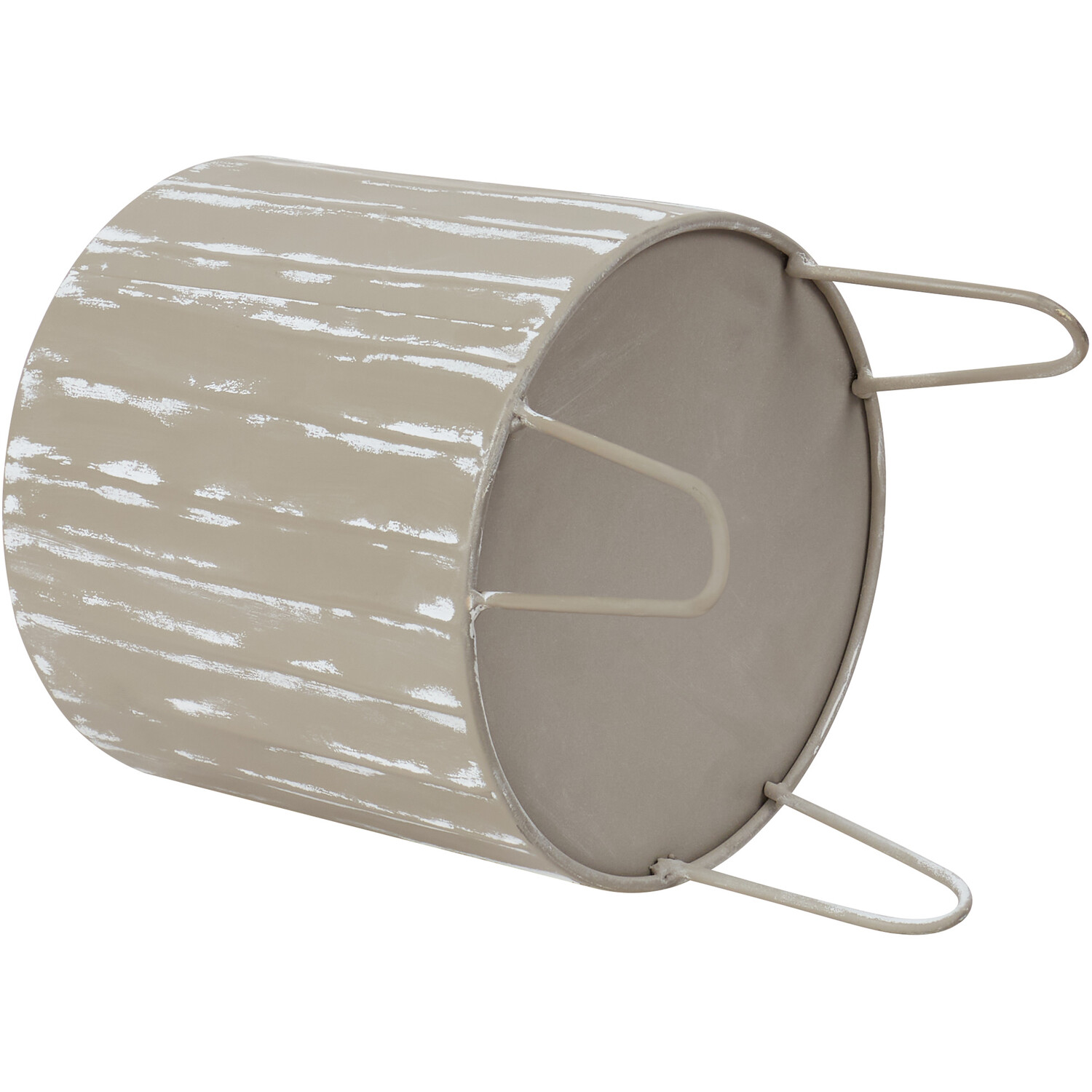 Taupe Metal Indoor Planter on Legs 21cm Image 2