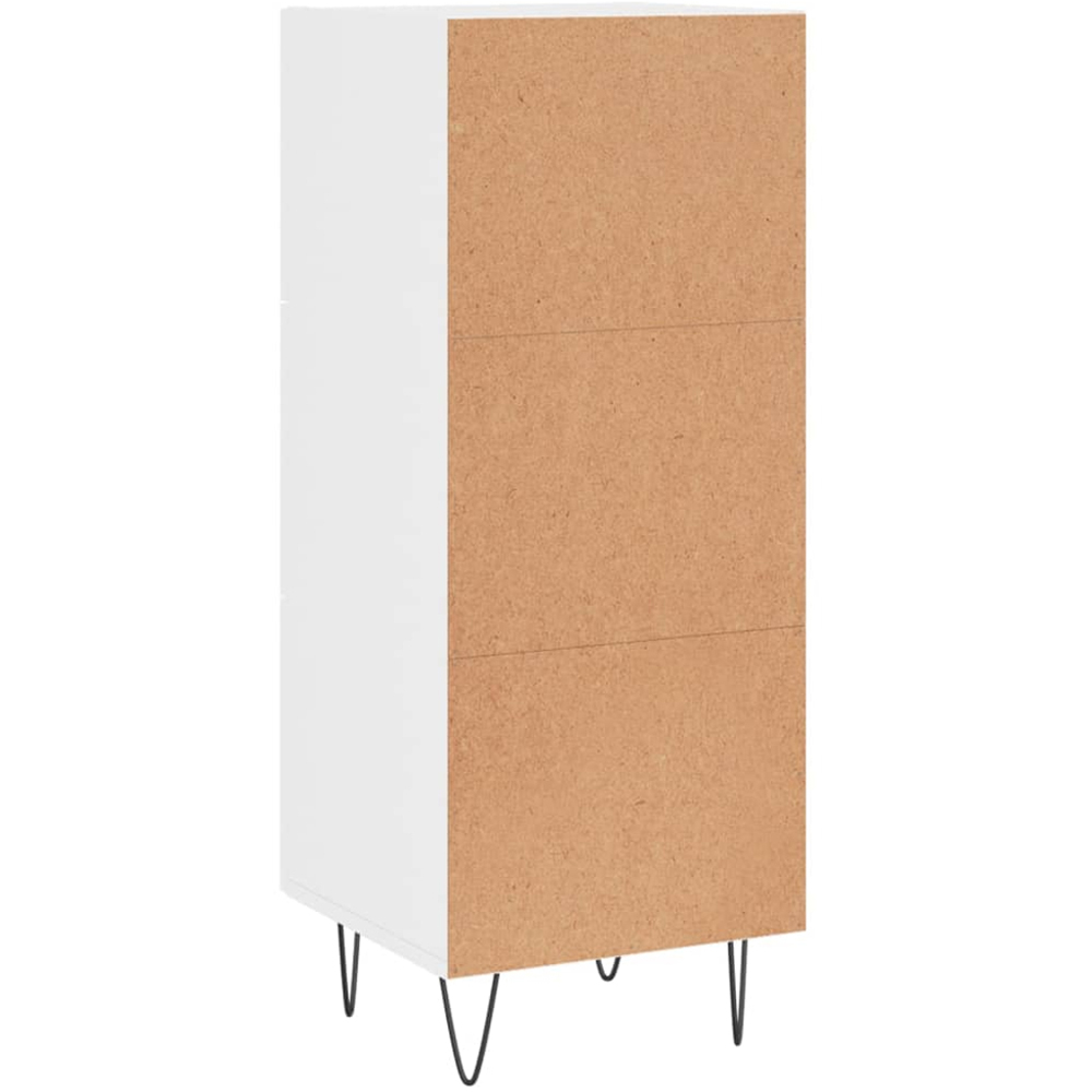 vidaXL 3 Drawer High Gloss White Sideboard Image 8