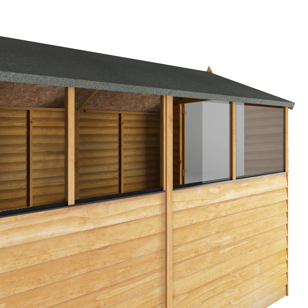 Mercia 8 x 6ft Overlap Apex Shed with Window Image 4