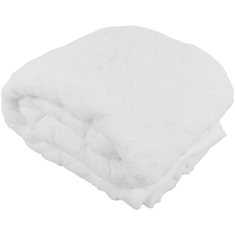 Ghosts Teddy Fleece Throw White Image 5