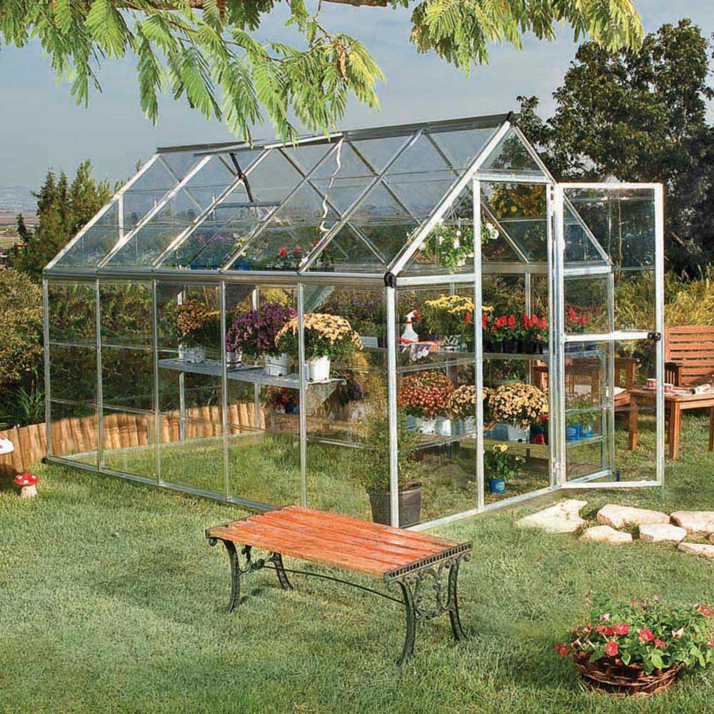 Palram Canopia Harmony Silver Polycarbonate 6 x 10ft Greenhouse Image 6