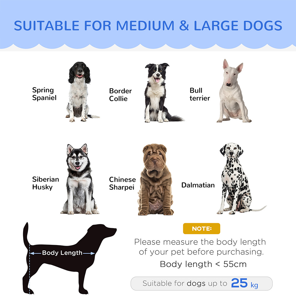 PawHut Grey Medium and Large Dog Pet Sofa Bed Image 5