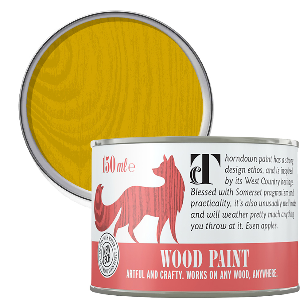 Thorndown Mudgley Mustard Satin Wood Paint 150ml Image 1