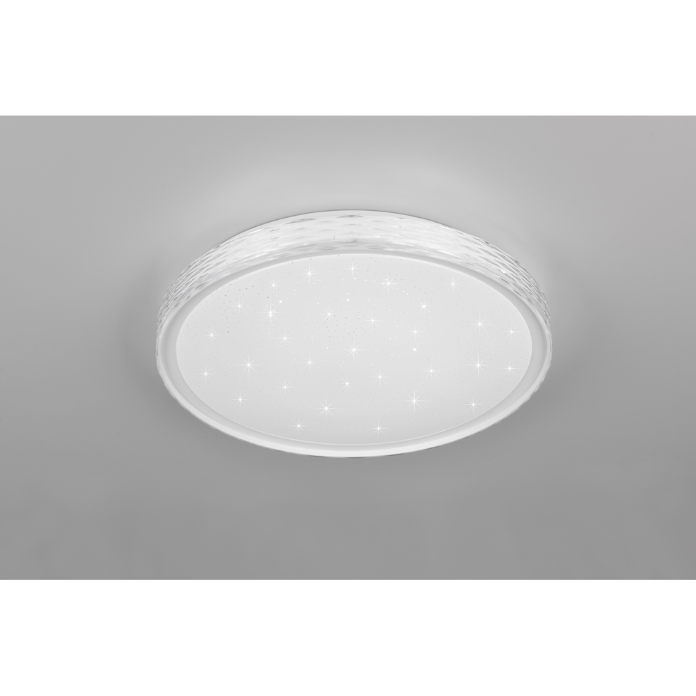 TRIO Varda White Matt Integrated LED Ceiling Light Image 3