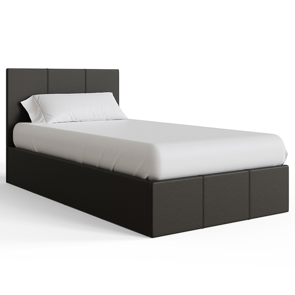 GFW Single Grey Side Lift Ottoman Bed Image 3