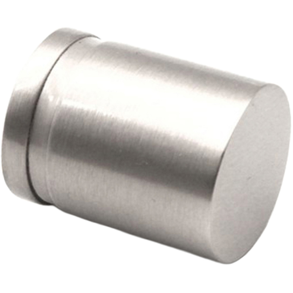 Spira Brass Satin Silver Cylinder Pull Cupboard Handle Image 1