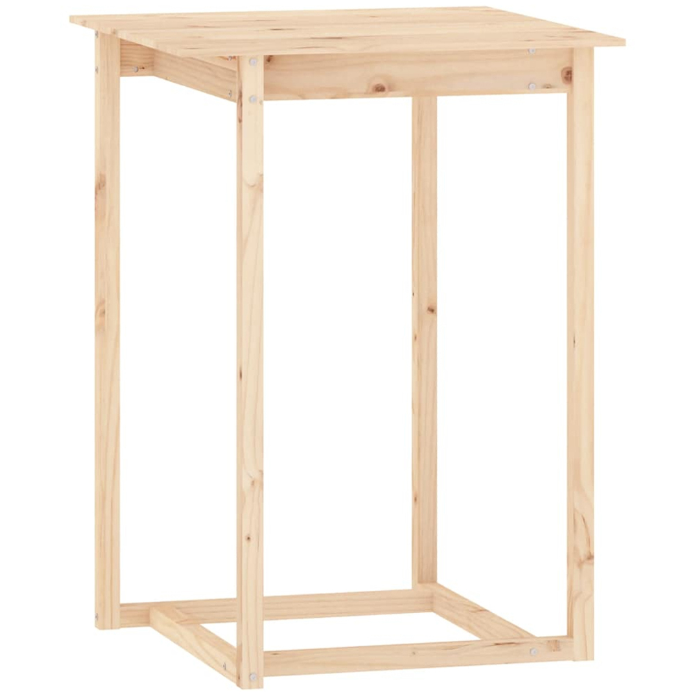 vidaXL 4 Seater Natural Solid Pine Wood Bar Table Set Image 6