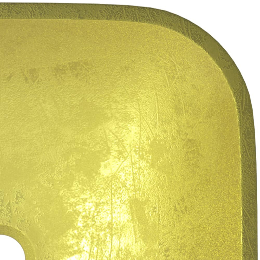 vidaXL Gold Glass Wash Basin 140 x 420 x 420mm Image 4