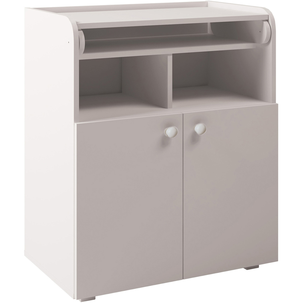 Kudl 2 Door White Baby Changing Cupboard Image 2