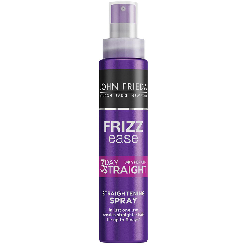 John Frieda 3 Day Straight Semi-Permanent Hair Heat Protect Styling Spray 100ml 3 Pack Image 3