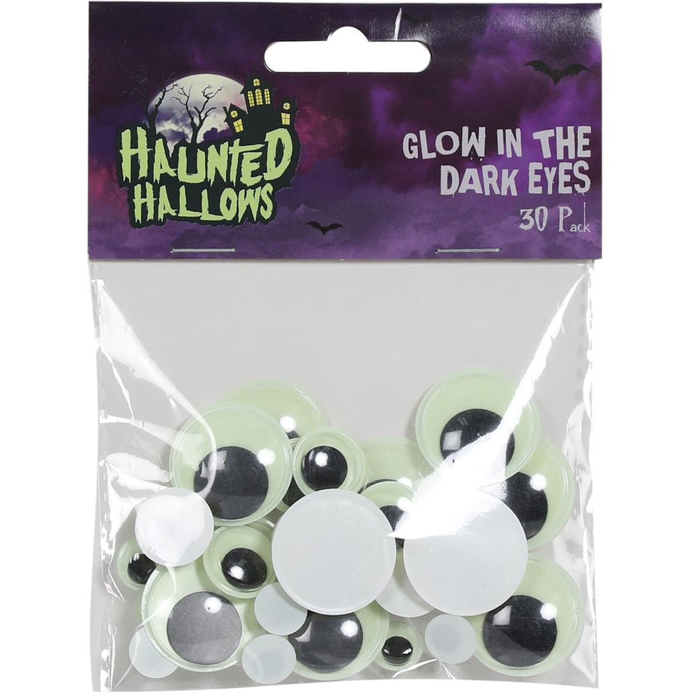 Haunted Hallows Glow In The Dark Eyes 30 Pack Image