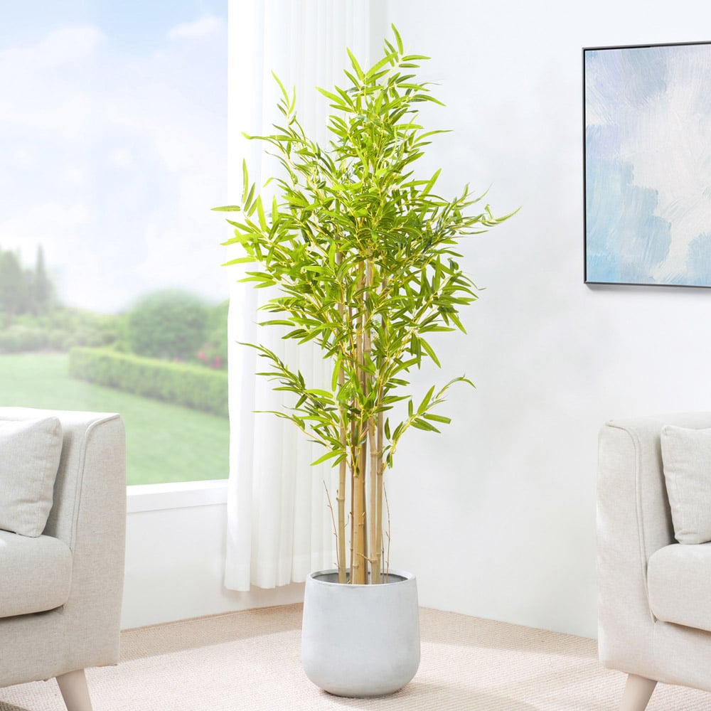 wilko Bamboo Tree Indoor Artificial Plant 140cm Image 2