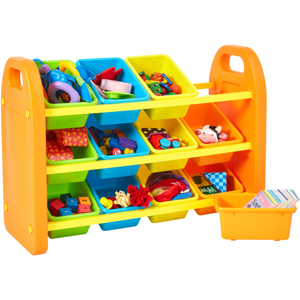 Liberty House Toys Kids 12 Bin Toy Organiser Unit Image 5