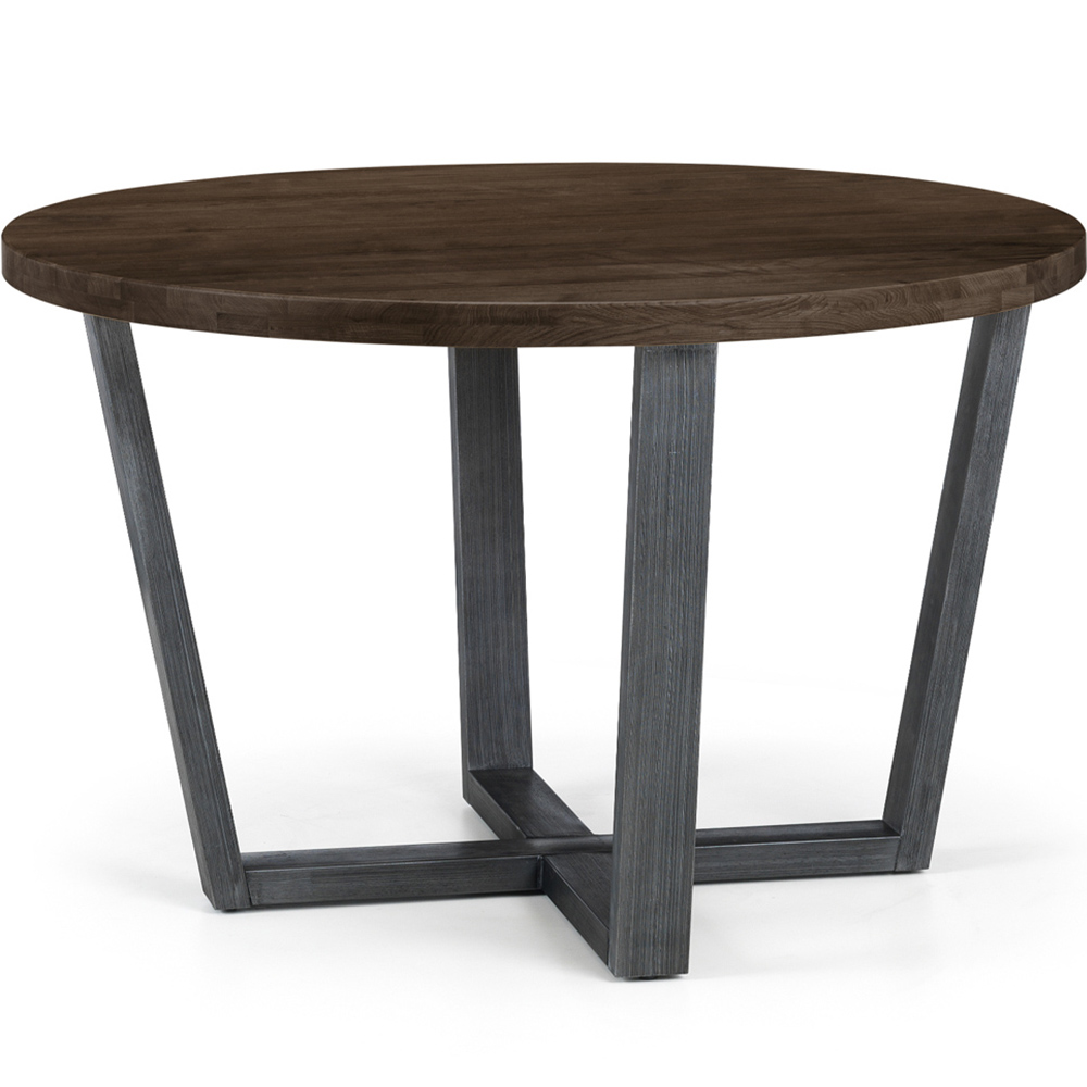 Julian Bowen Brooklyn 4 Seater Round Table Dark Oak Image 2