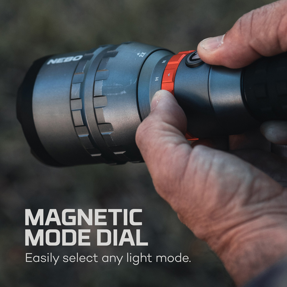 Nebo Davinci 12000 12000 Lumens Magnetic Mag Dial Rechargeable LED Torch with 2x Zoom Image 6