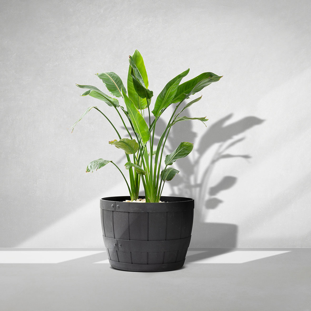 Primeur Tierra Verde Barrel Slate Planter 54cm Image 6