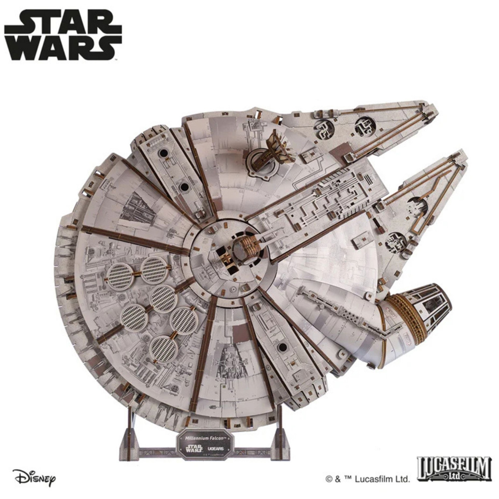 Ugears Star Wars Millennium Falcon Mechanical Model Image 3