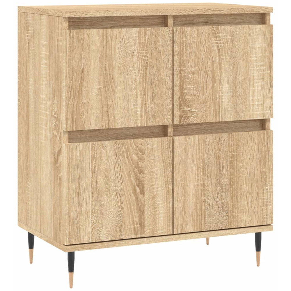 vidaXL 4 Door Sonoma Oak Sideboard Image 2