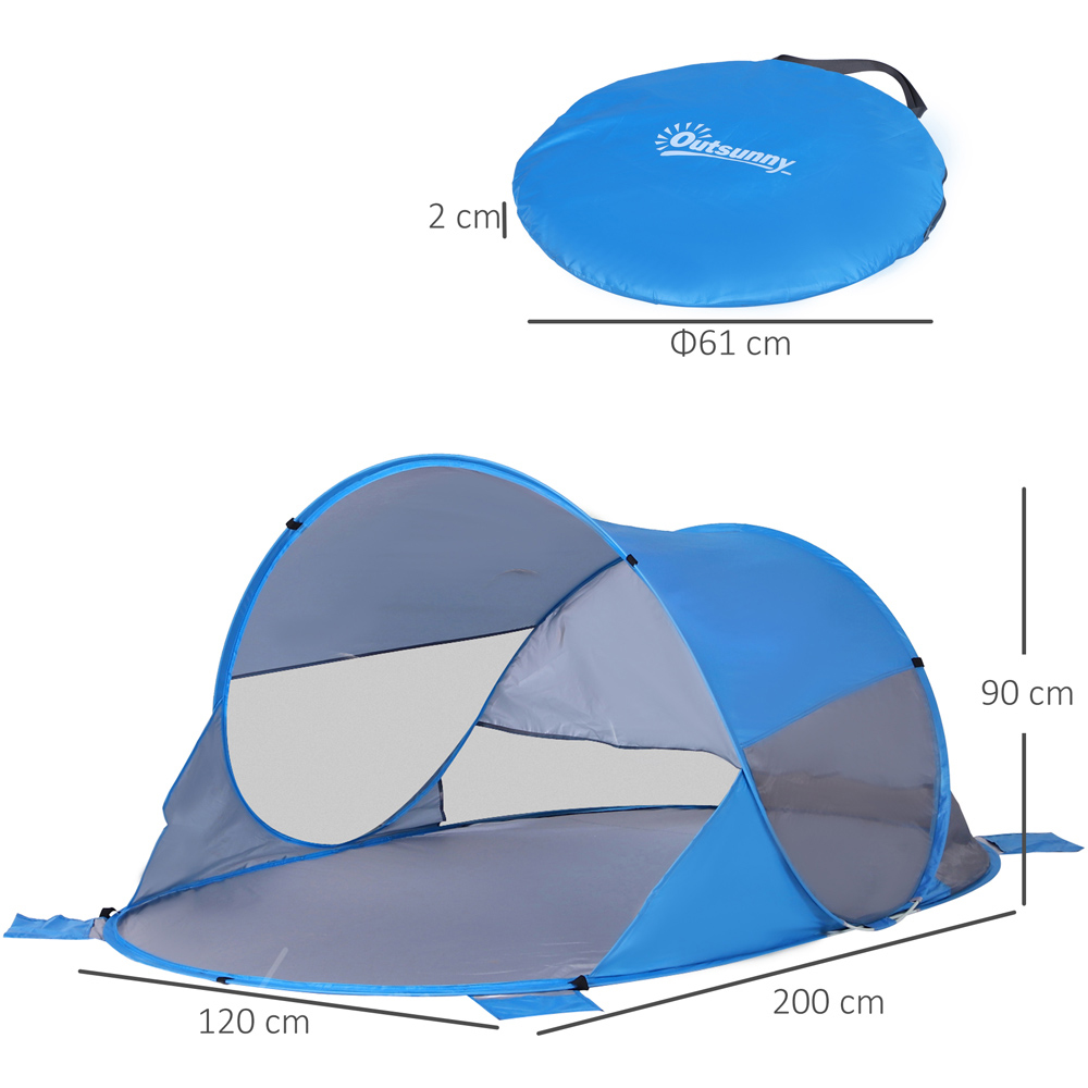 Outsunny Blue Pop-Up Portable Tent Image 6