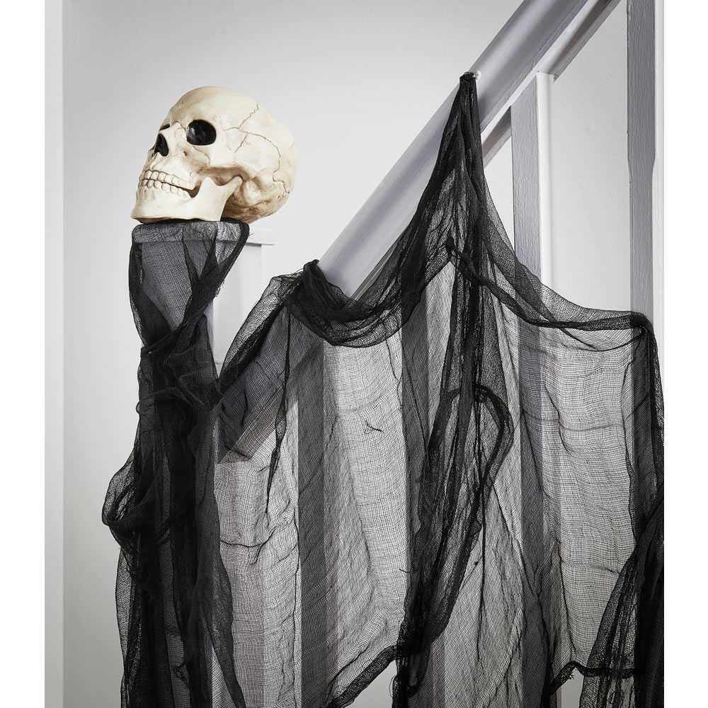 Wilko Halloween Spooky Black Gauze Decoration Wilko