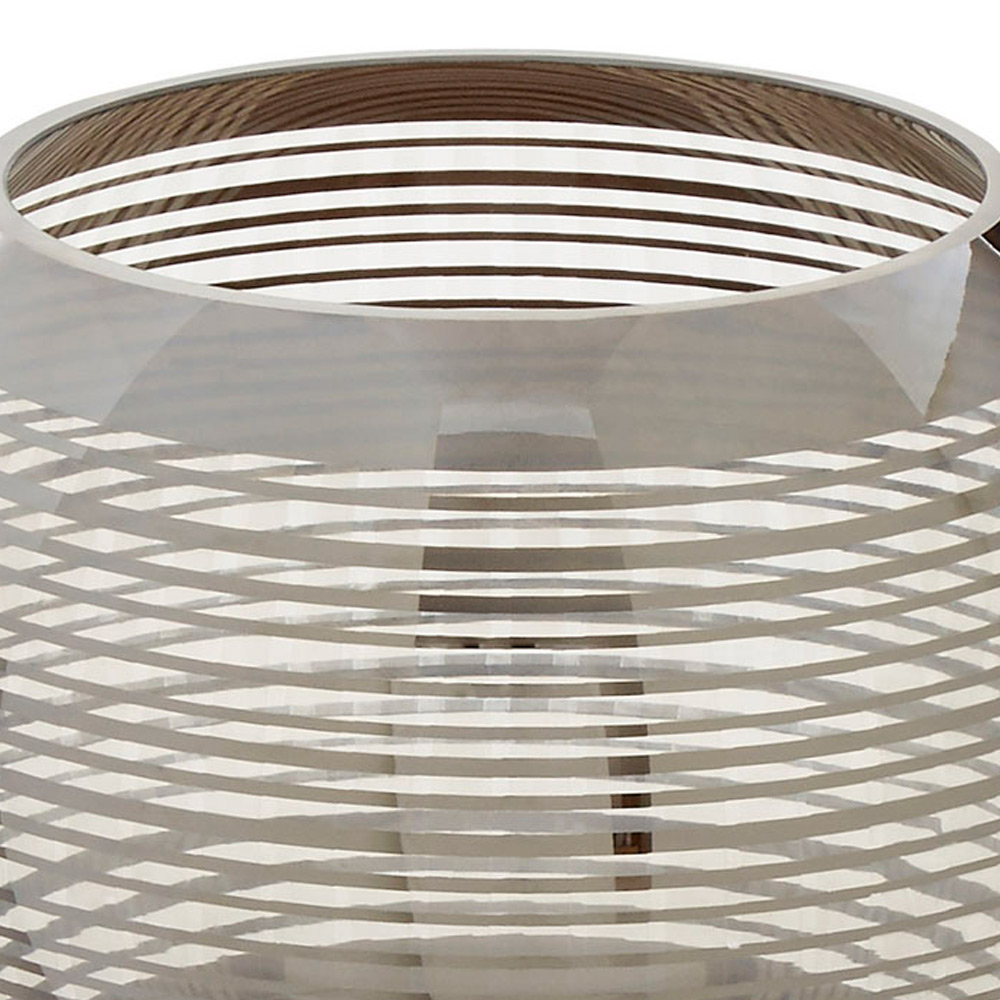 Premier Housewares Silver Raya Glass Vase Image 4