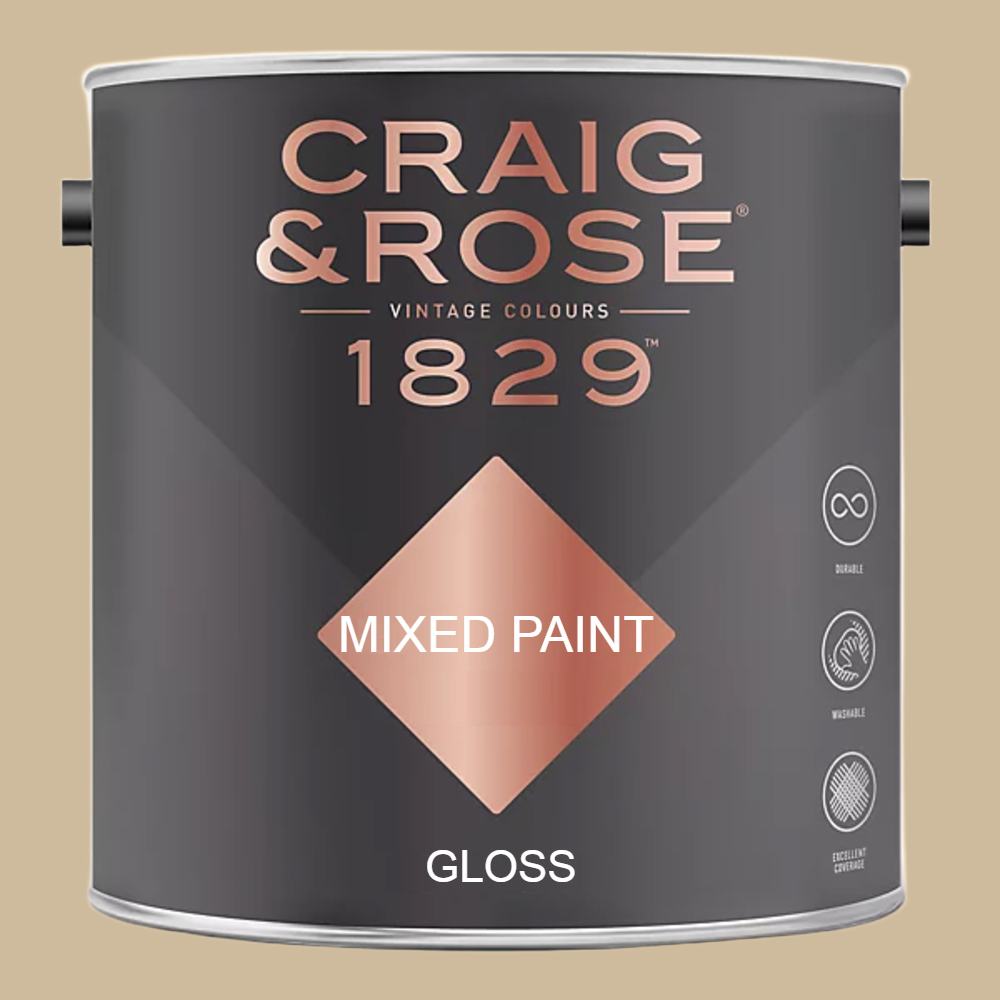 Craig & Rose 1829 Vintage Walls Wood and Metal Pale Oak Gloss Mixed Paint 2.5L Image 2