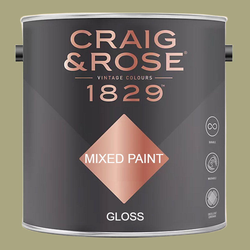 Craig & Rose 1829 Vintage Walls Wood and Metal Tapestry Green Gloss Mixed Paint 2.5L Image 2