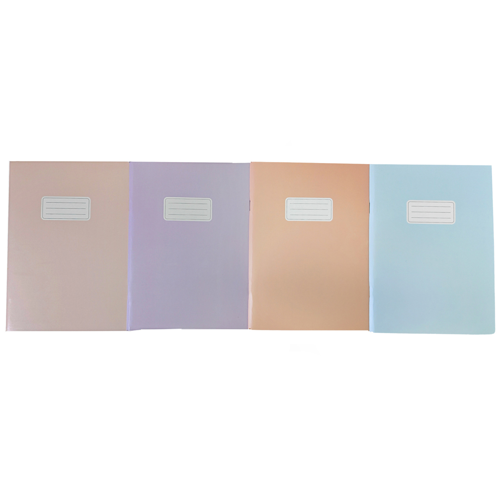 Pack of 4 Pastel Exercise Notebooks A5 Image 1