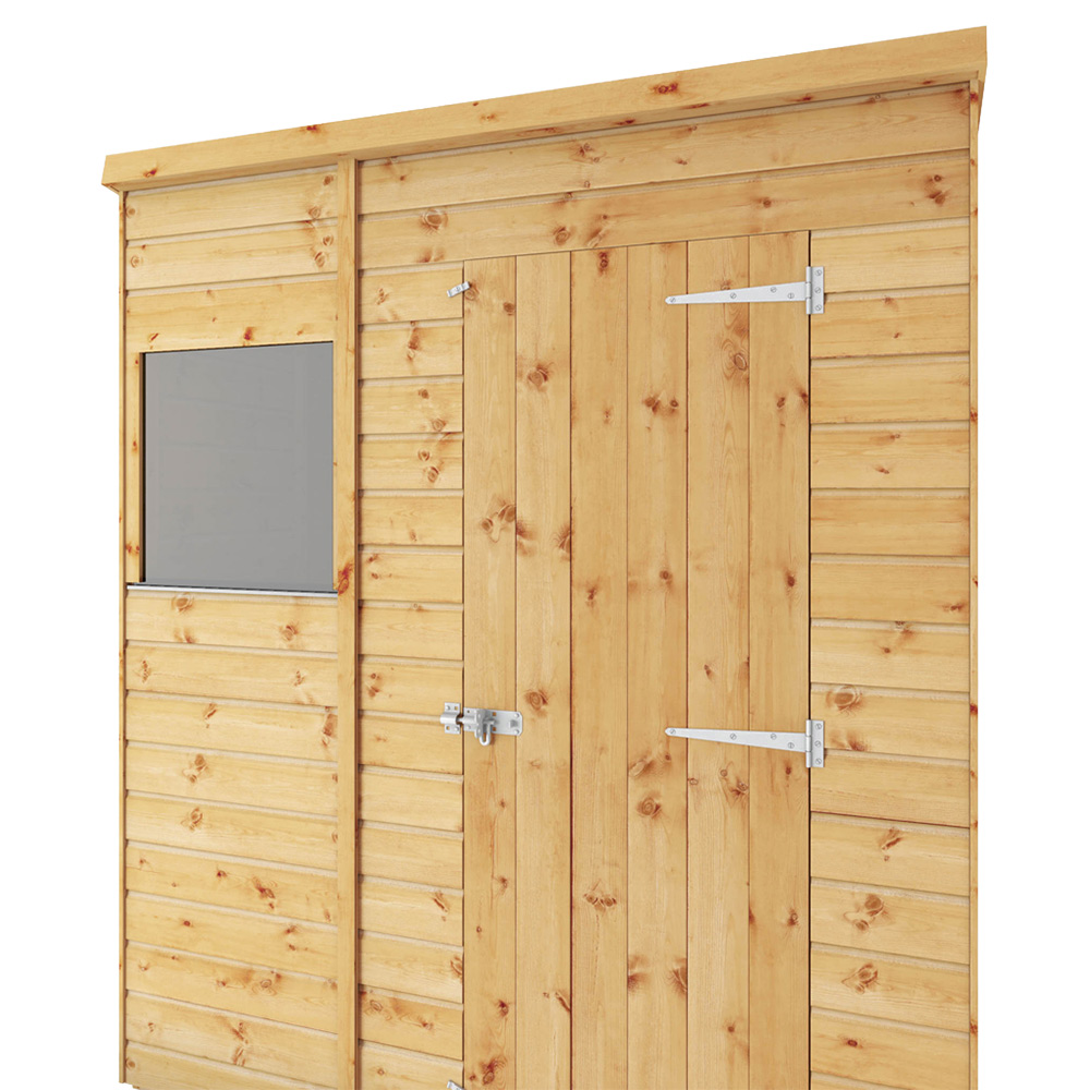 Mercia 6 x 4ft Shiplap Pent Wooden Shed Image 5