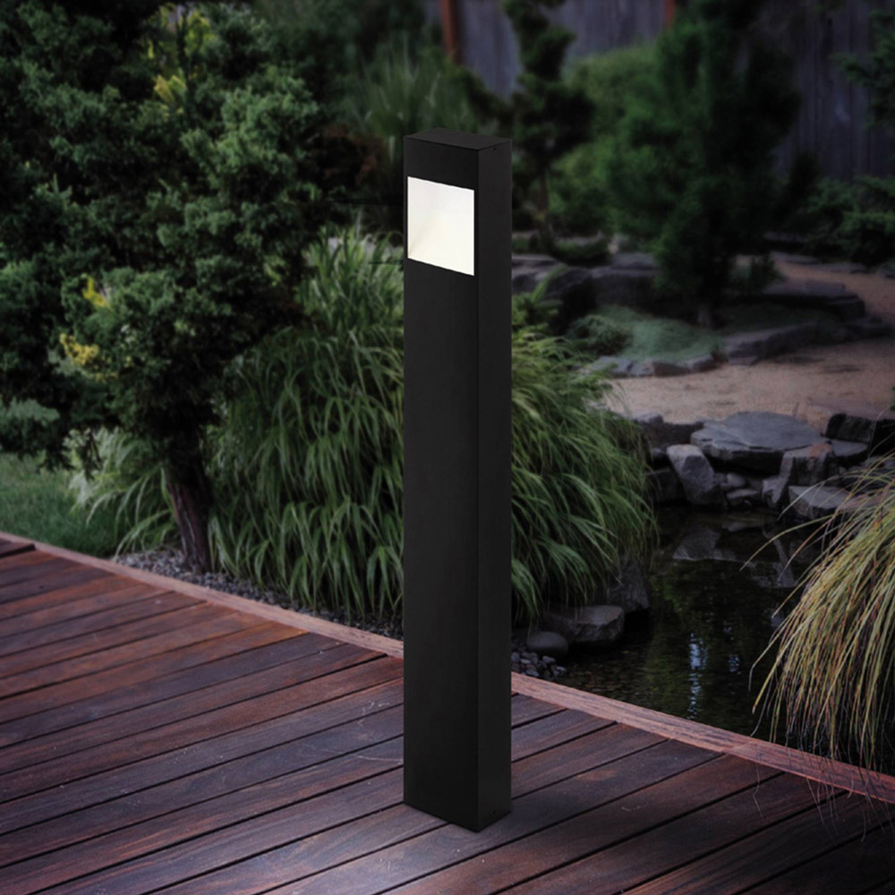 EGLO Lisio Stainless Steel Exterior Wall Light Image 2