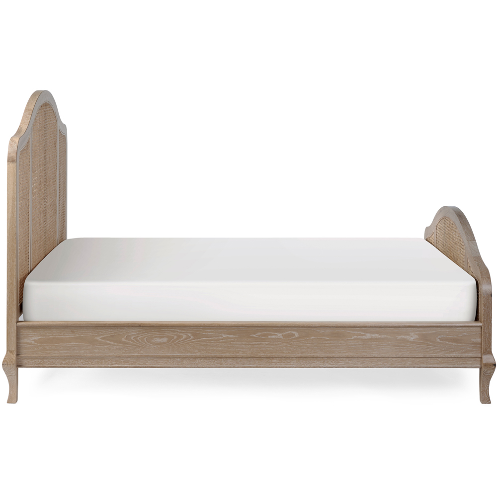 Julian Bowen Fleur Double Rattan Light Oak Bed Image 4
