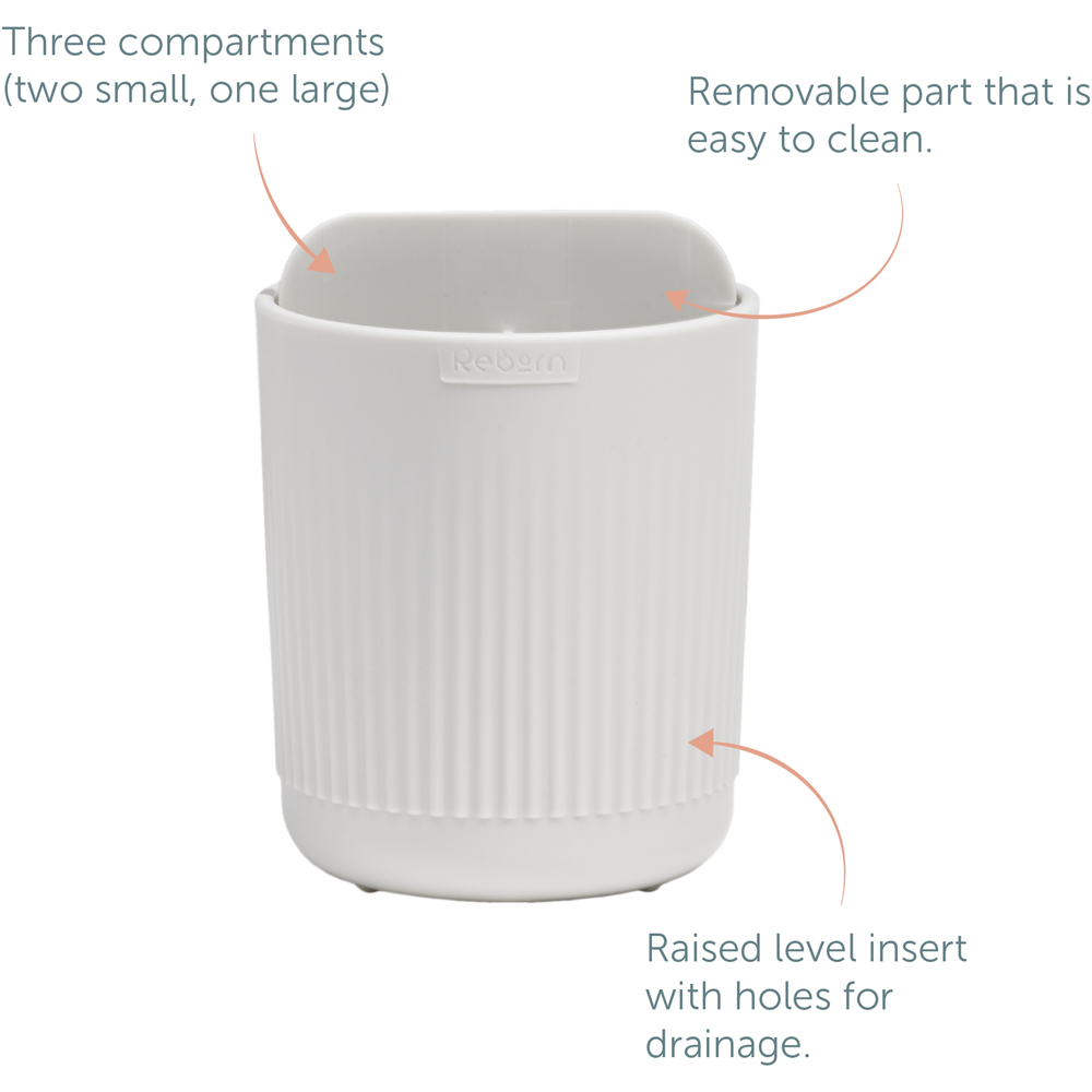 ReBorn Stone Effect Recycled Plastic Toothbrush Holder Image 8