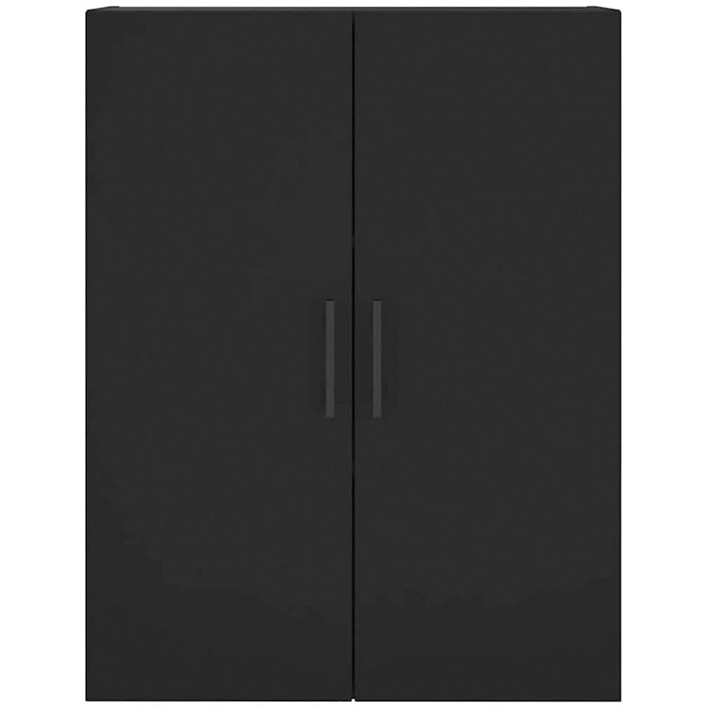 vidaXL 2 Door Black Wall Mounted Storage Cabinets 2 Pack Image 6