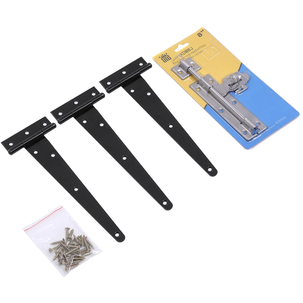 Living and Home Pine Wood Flat Top Garden Gate Kit 79 x 183cm Image 3