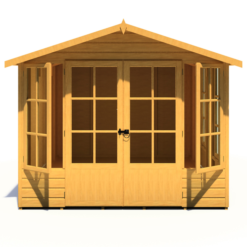 Shire Delmora 8 x 12ft Double Door Traditional Summerhouse Image 5