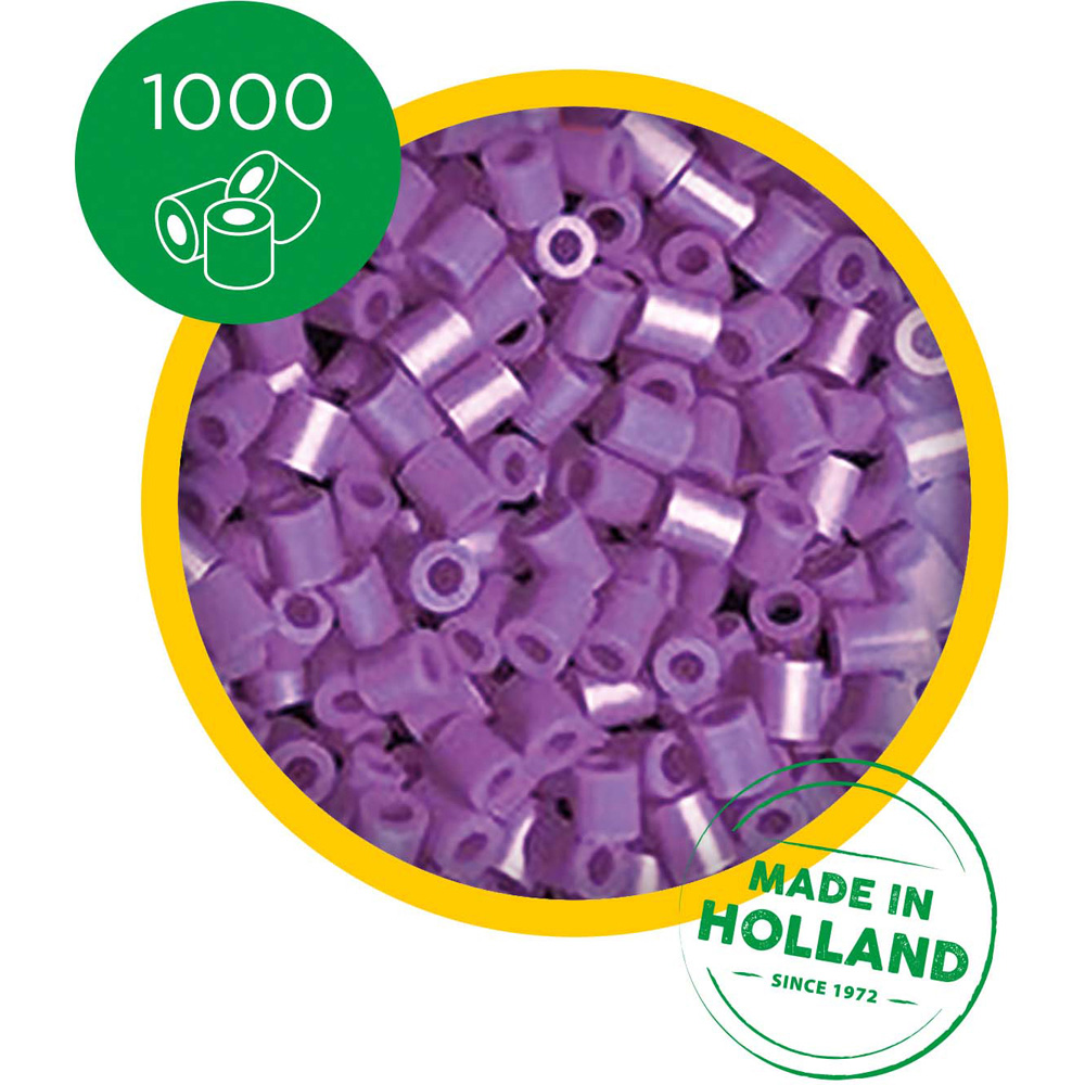 SES Creative Beedz Purple Iron On Beads 1000 Piece  Image 2