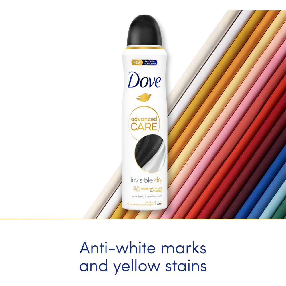 Dove Advanced Care Anti-perspirant Invisible Dry Deodorant Spray 200ml Image 5