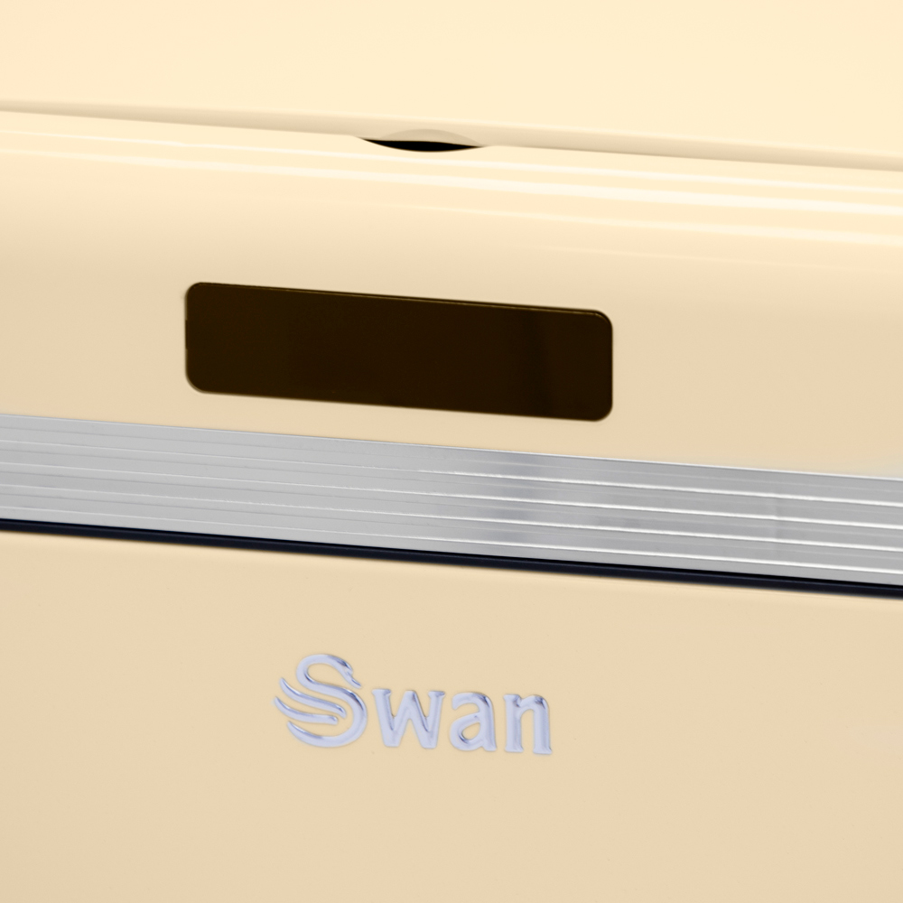 Swan Retro Square Cream Sensor Bin 45L Image 3
