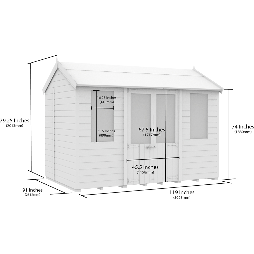 DIY Sheds 10 x 8ft Tongue and Groove Timber Apex Summerhouse Image 9