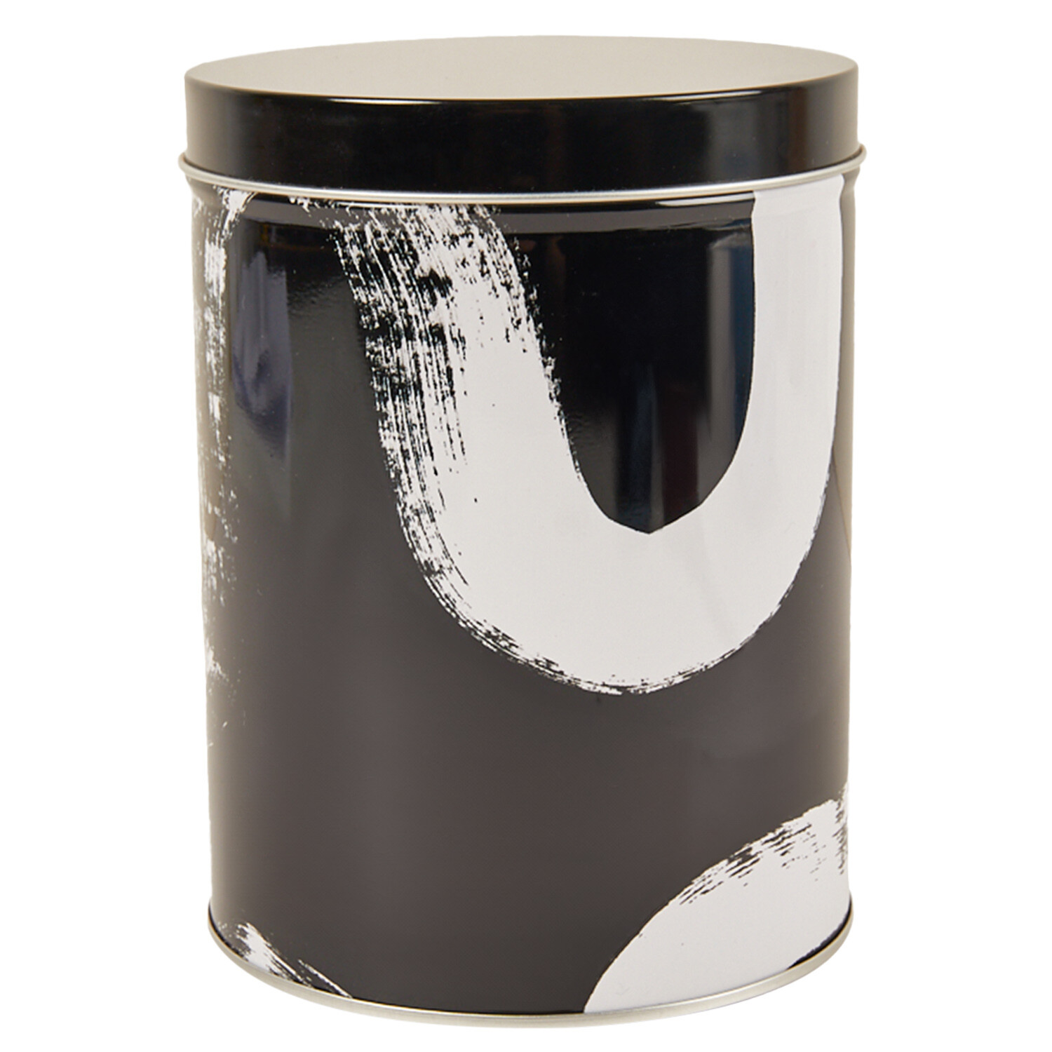 Inkwell Round Metal Tin - Black Image 1