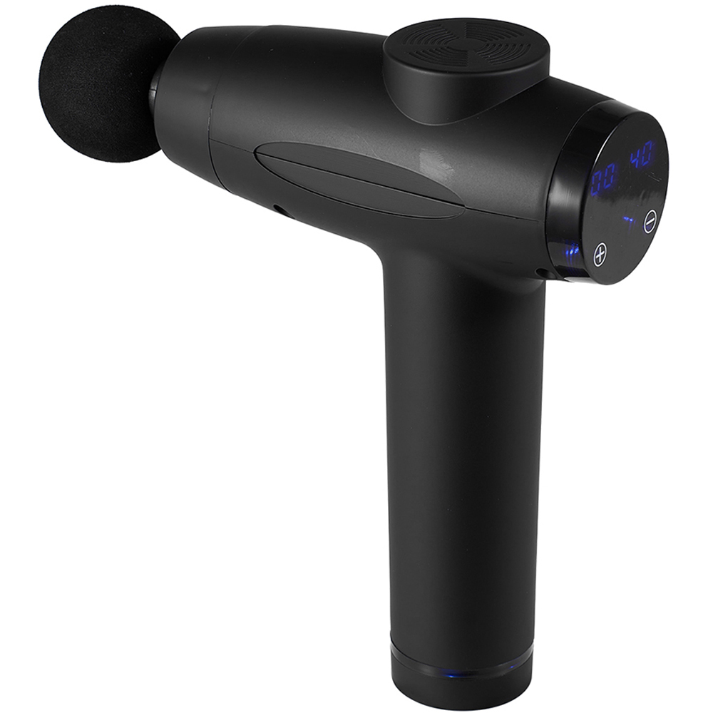 H&O Direct 30 Speed Electric Handheld Percussion Massage Gun with 6 Heads Image 2