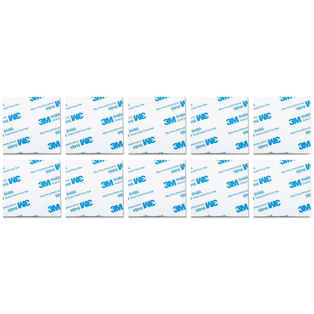 St Helens Grey Double-Sided Square Adhesive Mounting Pads 4cm 10 Pack Image 1