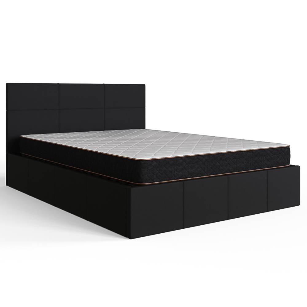 GFW King Black Side Lift Ottoman Bed Image 2