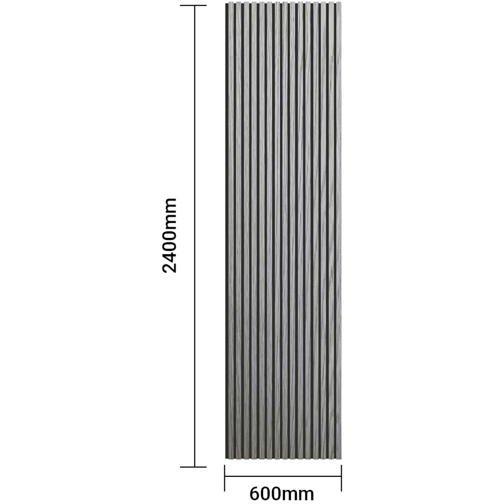 Britwall Light Grey Wood Grain Linear Acoustic Wall Panel 2400 x 600 x 21mm 2 Pack Image 4